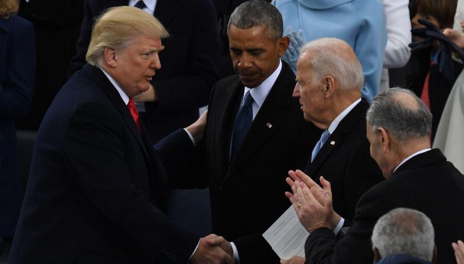 President Donald Trump and challenger Joe Biden